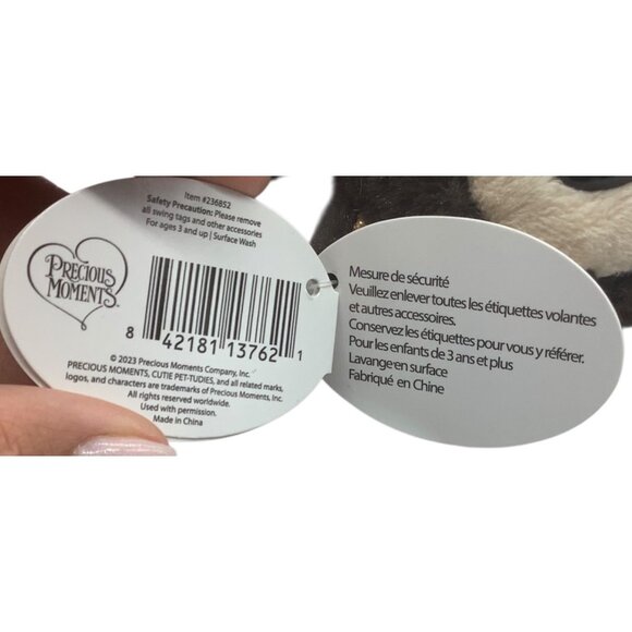 Cutie Pet-Tudies MOMO Monkey Plush Stuffed Animal Precious Moments NEW Tags - Picture 5 of 8